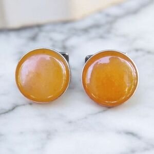 Antique Amber Cuff Links